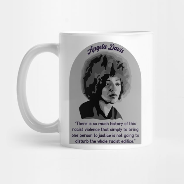 Angela Davis Portrait and Quote by Slightly Unhinged